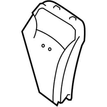 Lexus 71552-53090 Pad, Front Seat Back, LH(For Separate Type)