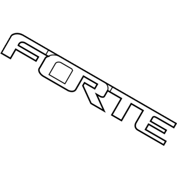 Kia 863101M000 Forte Emblem