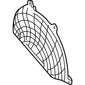 BMW 64-54-8-361-937 Upper Protection Grid For Additional Fan