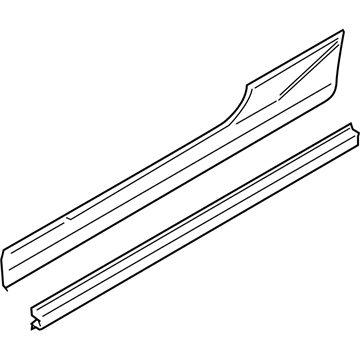 BMW 51-77-7-256-105 Primed Left Outer Kick Panel