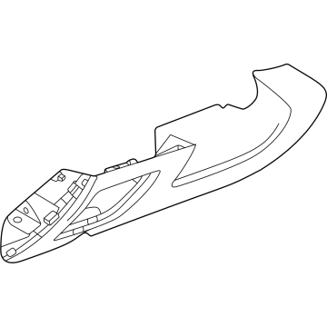 GM 60005112 BOLSTER ASM-I/P KNEE *JET BLACK