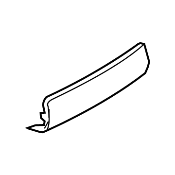 Nissan 85018-5ZW0B Finisher-Rear Bumper, Lower