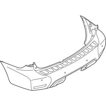 Nissan 85022-5ZW0H Rear Bumper FASCIA
