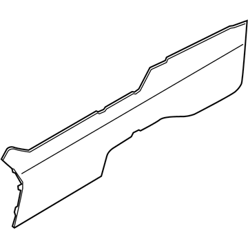 BMW 51-16-6-806-370 TRIM COVER, REAR CONSOLE, LE