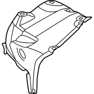 BMW 51-48-7-226-941 Heat Insulation, Rear Silencer, Left