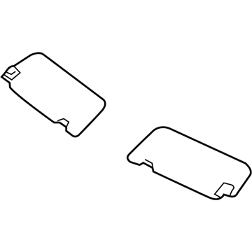 Kia 852013R541AYK Sunvisor Assembly Left
