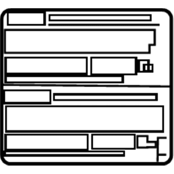 Toyota 88723-60210 AC Label
