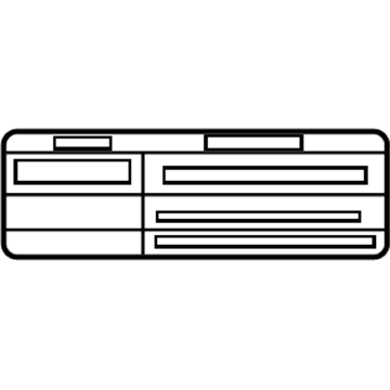 Lexus 74528-60011 Label, Back Door Caution