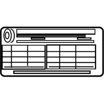 Lexus 42661-60490 Label, Tire Pressure Information