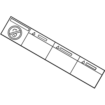 Toyota 74596-60030 Air Bag Label