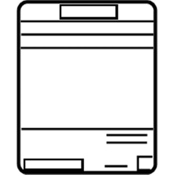 Lexus 11298-38250 Label, Emission Control Information