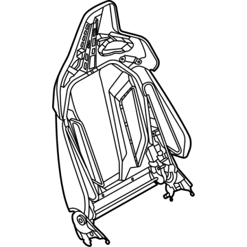 BMW 52-10-8-067-465 BACKREST FRAME, LEFT