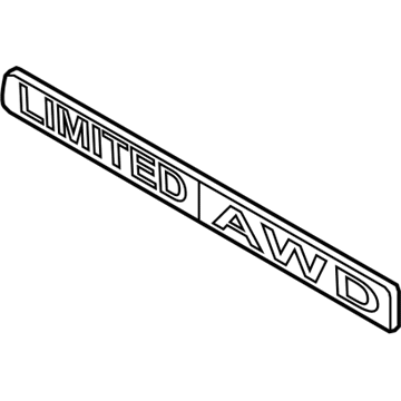 Hyundai 86332-0W000 Limited Emblem Awd
