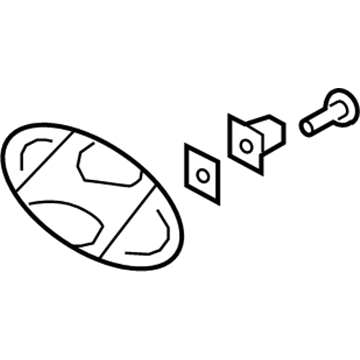 Hyundai 86300-2B000 Tail Gate Logo Emblem