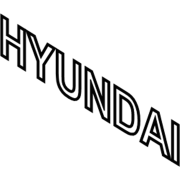 Hyundai 86310-2B500 Emblem