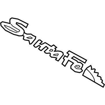 Hyundai 86310-2B900 Santafe Emblem