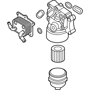 Hyundai 26300-2MHA0 Complete Assembly-Oil Filter