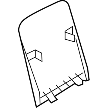 Nissan 87690-1LB1B Board Assy-Front Seat Back