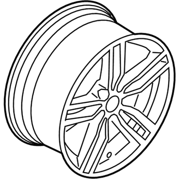 BMW 36-11-7-849-629 Light Alloy Rim Ferricgrey