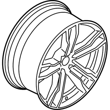 BMW 36-11-2-284-652 Disc Wheel, Light Alloy, Orbitgrey