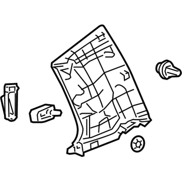 Lexus 62471-60520-E0 GARNISH, Rear Pillar