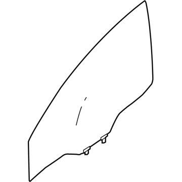 Nissan 80300-6LE0A Glass Assy-Front Door Window, RH
