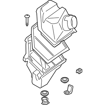 BMW 13-71-7-934-478 Intake Muffler Right