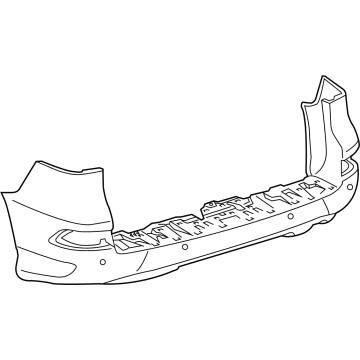 Lexus 52159-6A966 Rear Bumper Cover, L/P