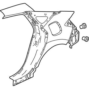 Honda 04636-T43-310ZZ PANEL SET, R- RR