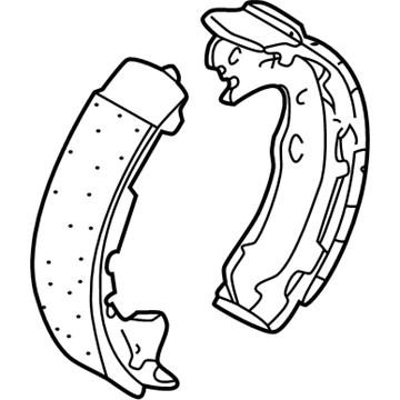 Infiniti 44060-0W727 Shoe Set Rear