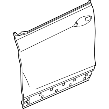 Honda 67111-T90-A00ZZ SKIN, R- FR- DOOR