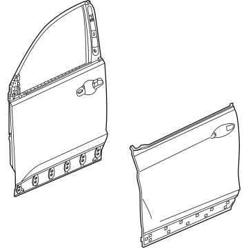 Honda 67010-T90-A00ZZ PANEL, R- FR- DOOR
