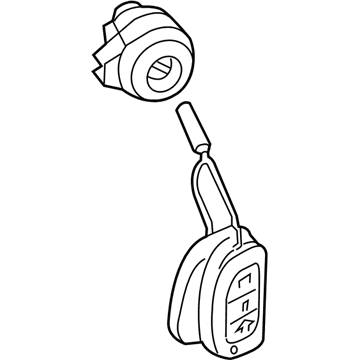 Hyundai 81900-4ZA00 Key Sub Set-Steering Lock