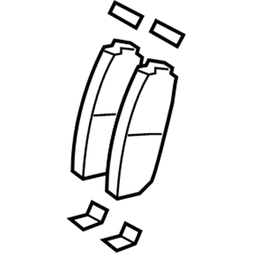 Ford 7U2Z-2V001-G KIT - BRAKE LINING