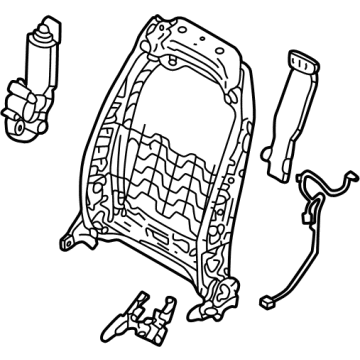 Hyundai 88410-CW010 FRAME ASSY-FR SEAT BACK RH