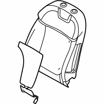 Hyundai 88451-CW010 PAD ASSY-FRT SEAT BACK, RH