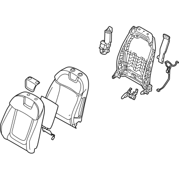 Hyundai 88400-CW010-KWE BACK ASSY-FR SEAT, RH