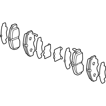 Acura 45022-S0K-A12 Front Pad Set(17Cl-1