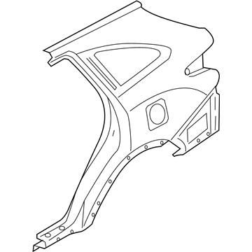 Hyundai 71503-3JC10 Panel Assembly-Quarter Outer, LH