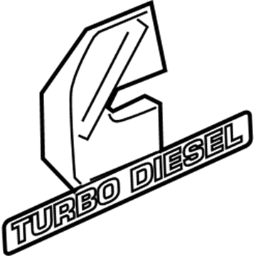Mopar 55078116AA NAMEPLATE-Front Fender