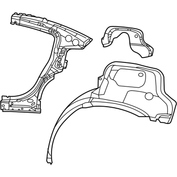 Mopar 68480938AC REINFMNT-Body Side Aperture Rear