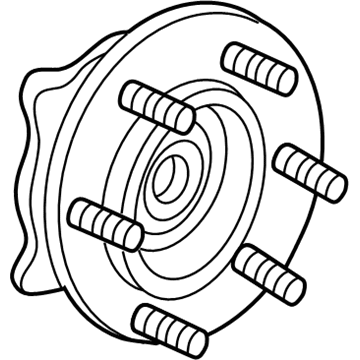 GM 19419365 HUB ASM, FRT WHL (W/ WHL SPD SEN) <SEE GUIDE/BFO>