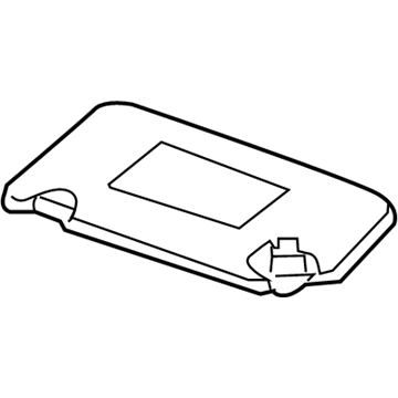 Honda 83230-TM8-A21ZB Sunvisor Assembly, Passenger Side (Clear Gray)