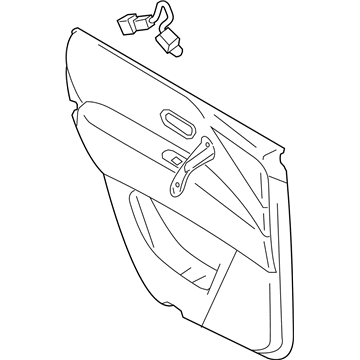 Infiniti 82900-6JE1A Finisher Assy-Rear Door, RH