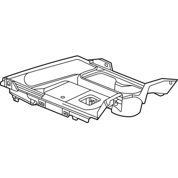 GM 85624094 PLATE ASM-F/FLR CNSL CUP HLDR TR *JET BLACK