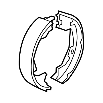Mopar 68026376AA Parking Brake Shoe And Lining Kit