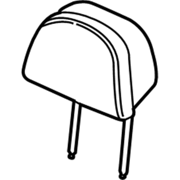 BMW 52-10-7-383-865 Headrest Comfort, Leather
