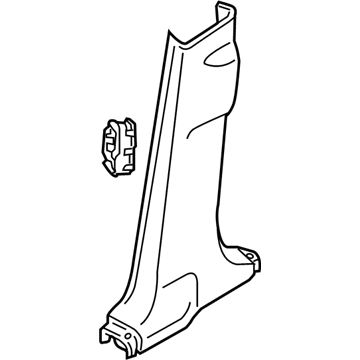 Nissan 76936-1AA0B GARNISH-Lock Pillar , Lower RH