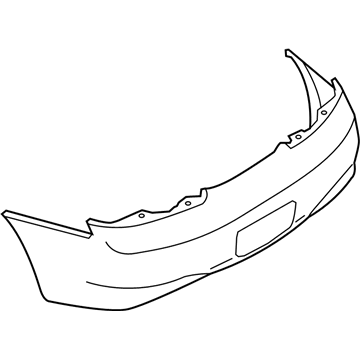 Infiniti 85022-1NK0H Rear Bumper Cover