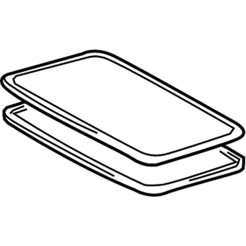 Lexus 63201-30140 Sliding Roof Glass Sub-Assembly